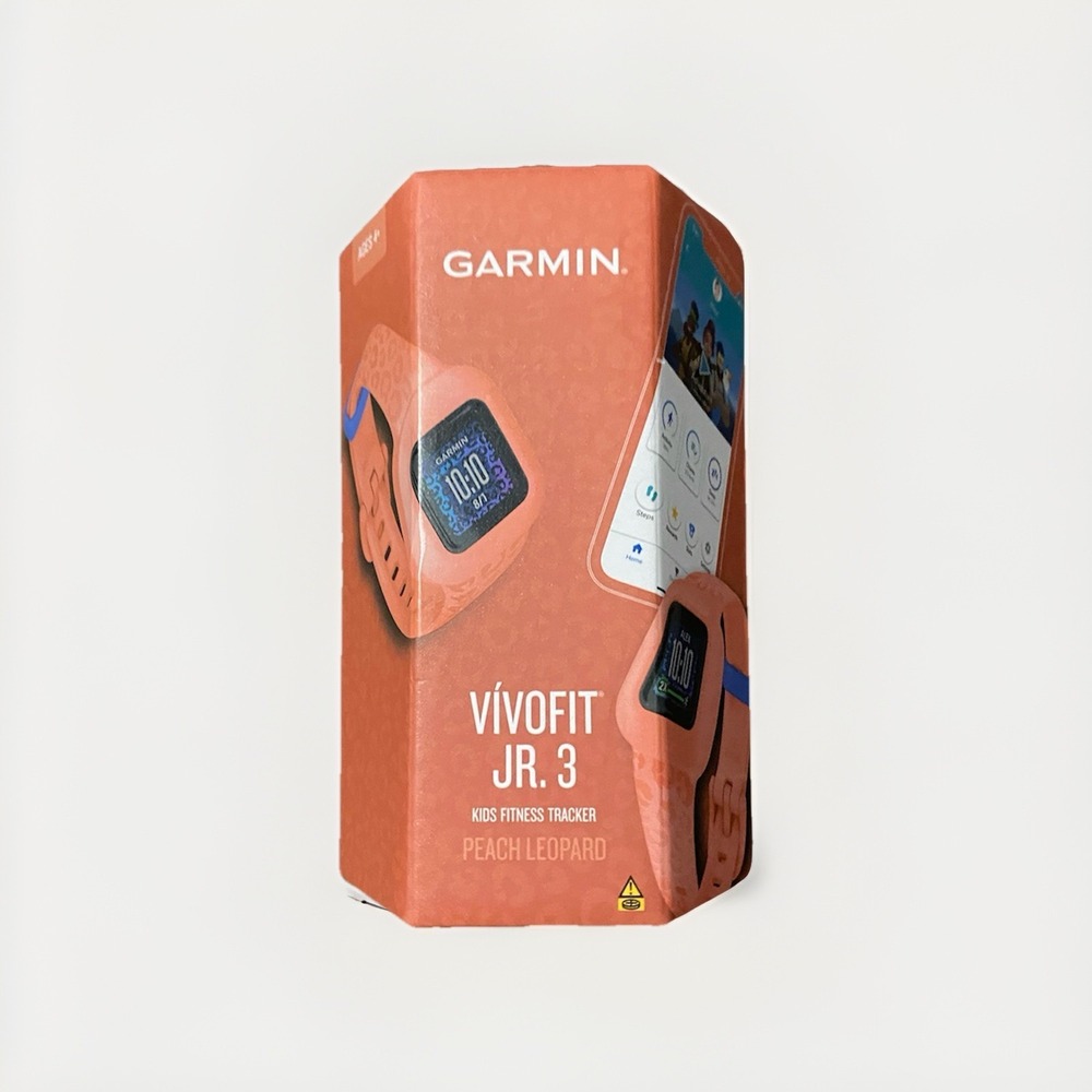 Garmin vivofit jr. 3 Kids Fitness Tracker Peach Leopard